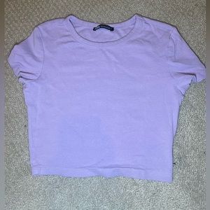 ZARA PURPLE CROP TOP 💜